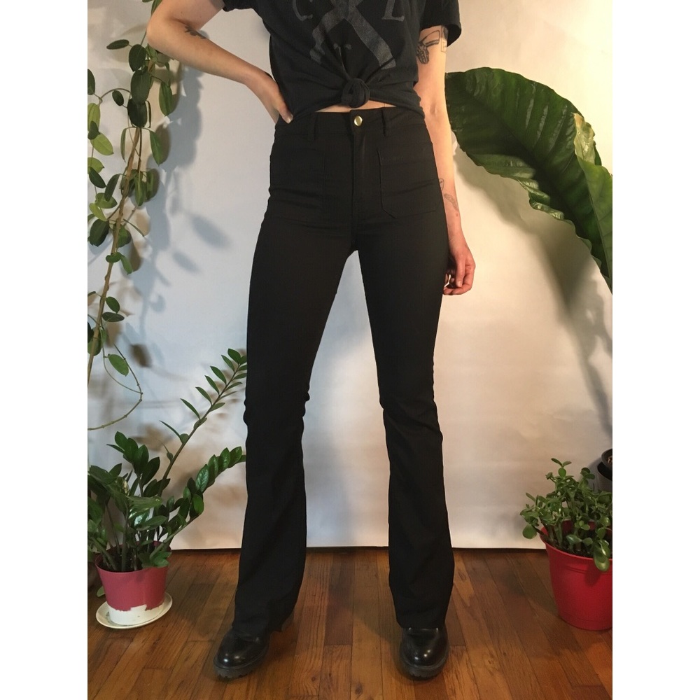 H&M Hi Rise Flares Size 6